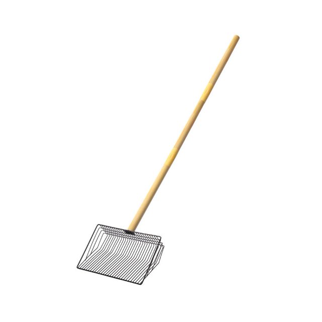 Chien Poop Scooper Metal Detachable Chien Coop Cleaning Sifting Shovel