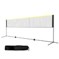thumbnail image 1 of KFFKFF Ensemble de Filet Multisport, Hauteur Ajustable pour Badminton, Volleyball, Pickleball et Tennis, Largeur de 17 Pi, Conception Pliable et Portable avec Poteaux, Base et Sac de Voyage, 1 of 9