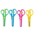 thumbnail image 1 of Ciseaux 5,3 Po Manches en Plastique avec Lames en Acier Inoxydable et Mécanisme à Ressort pour Réduire la Fatigue des Doigts Ensemble de 4 Pcs, 1 of 6