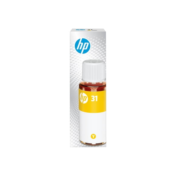 HP 31 70ml Yellow Original Ink Bottle, High Yield (~8,000 Pages), for HP Smart Tank Series (1VU28AN)