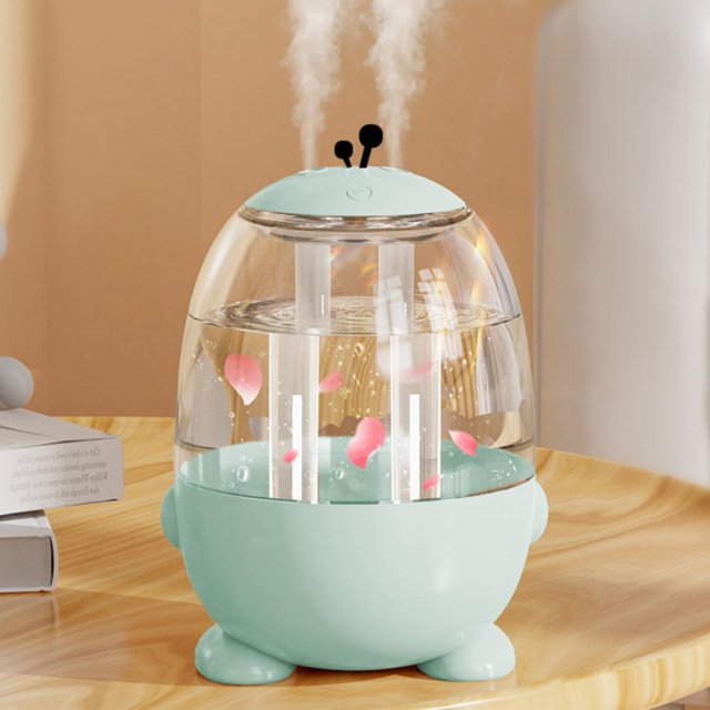 Feltree 3L Large Capacity Mist Humidifier Cold Mist Humidifier - Portable Mini Humidifier with LED Lights Student Dormitory Office Desktop Mute Air Humidifier