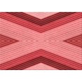 thumbnail image 1 of Ahgly Company Tapis d'Aire Rectangulaire Transitionnel Rouge pour Intérieur, Lavable à la Machine, 2 Pieds x 4 Pieds, 1 of 7