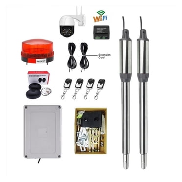 Dispositif d'Ouverture Automatique de Porte, Ouvre-Portail à Bascule Multifonction en Acier Inoxydable, Ensembles d'Opérateur avec Accessoires Optionnels, Libérez Vos Mains