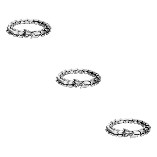 Thinsony Distinctive Gothic Punk Dragon Scale Bangle 48 inches Cool and Contemporary Silver 9.05 Inch 3Set
