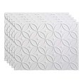 thumbnail image 2 of FASÃ„DE Rings Decorative Vinyl 18in x 24in Backsplash Panel in Matte White (5 Pack), 2 of 15