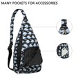 thumbnail image 3 of Shark Week Special Sling Backpack - Multiple Shark Species Educational Print, 3 of 4