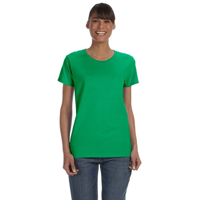 Gildan T-Shirt en Jersey de Confort à Col Épais avec Ruban pour Femmes, Style G5000L