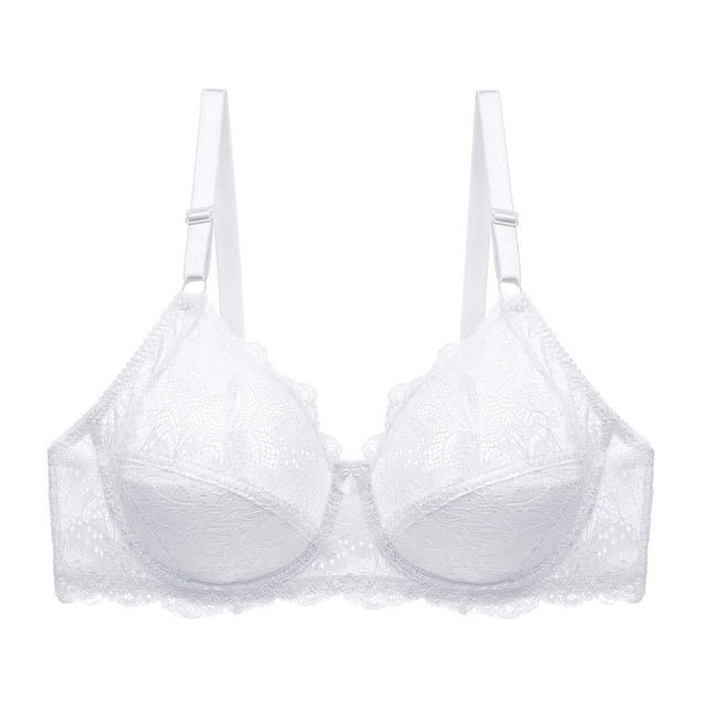 Push Up Bra Womens Lace With Steel Ring Solid Color Sexy Double Breasted Push Up Bra