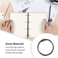 thumbnail image 2 of tredstone 50 Pieces Metal Binder Rings Albums Loose-leaf Book Hoops for Home Notepad Cards Scrapbook Craft Office Binding Black inner 20mm, 2 of 9