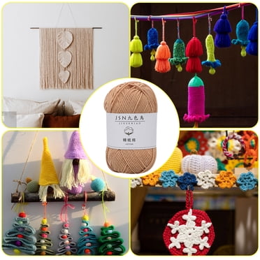 Vaidha 4 Strands Of Combed Milk Cotton Thread Diy Doll Cotton Crochet Thread Wool Ball