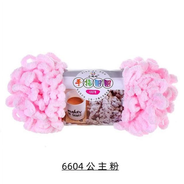5PCS=500g Puffy Finger Loop Chunky Giant Chenille Yarn Crochet Hand Knitting Soft Rope Polyester Blanket No Needle Hook Freeship