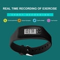 thumbnail image 3 of EstbridgeLed Pedometer Bracelet Wrist Calorie Counter 12/24H Time Display Walking Running Pedometer Multi-function Silicone Step Tracker for Adults, 3 of 10