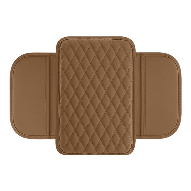 Riforla Upgraded Car Center Console Cover Microfiber Leather Car Armrest Cover Cushion with 2 Storage Bags Universal Car Armrest Storage Box Car Interior Accessories for Most Vehicles Car Storage Bag