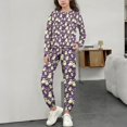 thumbnail image 2 of MKOSPLRT Pyjamas d'Halloween pour Enfants 3-15 Ans Chandails à Manches Longues Bas Resserré Pjs Joggers Mignons Imprimé Citrouille Fantômes Vêtements de Nuit Vêtements de Détente pour Fille Garçon, 2 of 10
