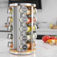 thumbnail image 2 of Revolving Spice Rack Set with 20 Spice Jars, Kitchen Spice Tower Organizer for Countertop or Cabinet -- Carousel Storage Includes Spice Labels -- Desktop Rotating Seasoning Organizer, 2 of 4