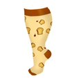 thumbnail image 1 of 3 Packs Plus Size Compression Socks Wide Calf For Women & Men Large Size Knee High Support Stockings For … Stockings compression stockings Multicolor, 1 of 2