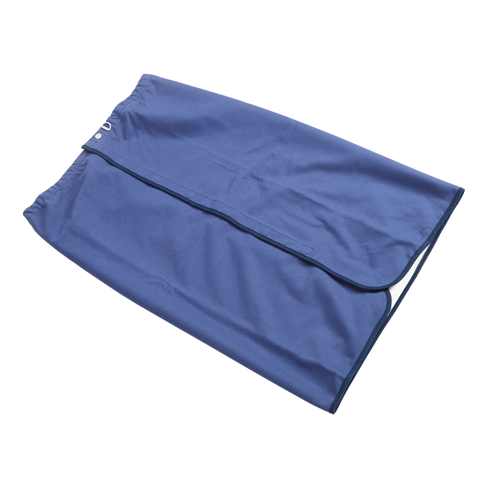 Adult Diaper Skirt, Dark Blue Diaper Skirt Fully Open Design Wearable Adjust Waist Button  for Children for Bed Patients XL