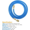 thumbnail image 4 of Tube de Recharge de Réfrigérant R410A R410A 60 Pouces SAE pour Évier de Comptoir 1/4 Pouces SAE Tube de Chargement avec Pression de Fonctionnement de 800 PSI, 4 of 5