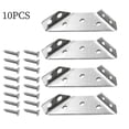 thumbnail image 1 of EGNMCR Stainless Steel Multifunctional Corner Three Sided Fixed Corner Brace Cabinet Trapezoidal Hanging Angle Hanging Layer Board Support Furniture Connecto corner connector, 1 of 8