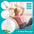thumbnail image 1 of 1Pc Head Massager With 12-Finger Premium Head Massage Finger Massage Ring,Yellow Beauty Equipment, 1 of 9