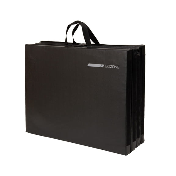 Tapis d’exercice pliable de 4 façons GoZone – Noir