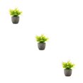 thumbnail image 2 of Decodeary Green Eco-friendly Artificial Money Tree In Pot Long-lasting Durability Realistic Appearance yellow rose 3Set, 2 of 6