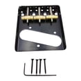 thumbnail image 2 of QualitChoice Guitar Bridge Set Easy to Install Vintage Brass Tools Saddles Design black 7.6x8.5cm, 2 of 6