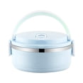 thumbnail image 2 of Stainless Steel Insulated Lunch Box for Students and Office Workers - Portable Circular Bento with Fresh-Keeping Design, 2 of 9