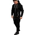 thumbnail image 2 of LAICAIW Combinaison une-Pièce WUAI pour Homme à Capuche, Pyjama une Pièce à Fermeture Éclair, Combinaison de Jogging, Survêtement, Salopette, Barboteuse, 2 of 6