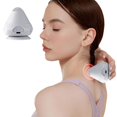 thumbnail image 3 of Estbridge Mini Portable Massager for Neck Shoulders Back Muscle  Vibration Travel Heating Handheld Electric Massager Ball USB Rechargeable  Gift for Families  2.8”x2.8”x2.8”  1PC  Blue, 3 of 9