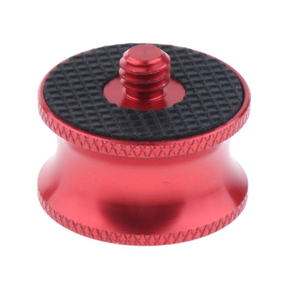 Esquirla 1/4" Male Screw to 3/8" Female Adapter Converter for Tripod Monopod QR Plate Red
