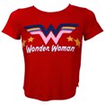 thumbnail image 1 of DC Wonder Woman Glitter Star Girl's Red T-Shirt-XSmall (5-6), 1 of 1
