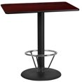 thumbnail image 4 of Flash Furniture 24" x 42" Laminate Top Pub Table in Mahogany, 4 of 4