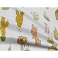 thumbnail image 5 of oneOone Rayon Yellow Fabric Cactus Craft Projects Decor Fabric Printed By The Yard 56 Inch Wide, 5 of 5