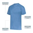 thumbnail image 4 of Augusta sportswear Boy's Attain Wicking Two Button Baseball Jersey, 4 of 6