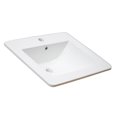 thumbnail image 3 of American Imaginations 21-in. W 1 Hole Ceramic Top Set In White Color - Overflow Drain Incl. AI-33065, 3 of 9