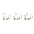thumbnail image 3 of yingyy 1/2/3/5 2 Pieces Curtain Tieback Round Polyester Replacement Simple Style Household Kitchen Sunshade Drape Fixing Fastener Silver 3PCS, 3 of 6