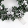 thumbnail image 3 of Couronne de Porte Lumineuse à LED Décorations de Couronne de Noël avec Boules de Pin Cintre pour Porte d'Entrée, 3 of 5