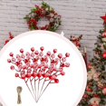 thumbnail image 4 of Milaget 6 Pcs Tiges de Baies Rouges de Noël pour Décorations de Maison de la Saint-Valentin, 4 of 7