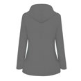 thumbnail image 2 of HTNBO Hooded Solid Color Rain Coats for Women Outdoor Windproof Plus Size Rain Jackets, 2 of 3