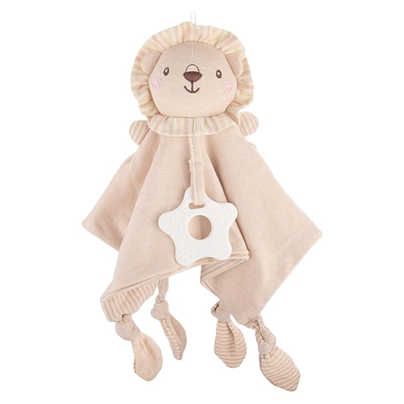 Binwennn Couverture de Curité pour Bébé avec Hochet de Dentition Serviette Apaisante pour Bébé Nuggle Animal en Peluche Doux Sensoriel Douillet Li On Mind On Design Serviettes Serviette de Plage Tendance Tissage Maïs Soufflé Débarbouillettes Grande Main