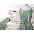 thumbnail image 5 of Soimoi Silk Fabric Horizontal Stripe Print Fabric by The Yard 42 Inch Wide, 5 of 5