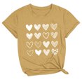 thumbnail image 2 of Meichang T-Shirts de la Saint-Valentin pour Femmes, T-Shirts Graphiques Cœur Mignon, Manches Courtes, Col Rond, Coupe Ample, Cadeaux de la Saint-Valentin, 2 of 3
