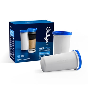 Filtre de remplacement Culligan avec technologie ZeroWater, filtre à eau avancé certifié IAPMO à 5 étapes – paquet de 2