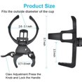 thumbnail image 2 of 2PCS Bicycle Water Bottle Cages  Lightweight Strong Bike Water Bottle Holder  Easy to Adjust The Direction Bike Cup Holder   Screws  Simple and Quick to Install, 2 of 4