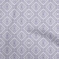 thumbnail image 1 of oneOone Georgette Viscose Medium Purple Fabric Geometric Craft Projects Decor Fabric Printed By The Yard 42 Inch Wide, 1 of 4