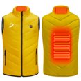 thumbnail image 2 of Zwiiyzr Heated Jacket for Boys Girls Usb Intelligent Constant Temperature Heated Windproof Plus Size Coat for Children Winter 2 Heated Jacket Coat Yellow, 2 of 9