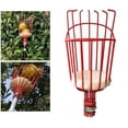 thumbnail image 2 of Almencla Fruit Picker, Fruit Picker Pole Basket Picker Tool Gardening Picks Lightweight, Red, 2 of 8