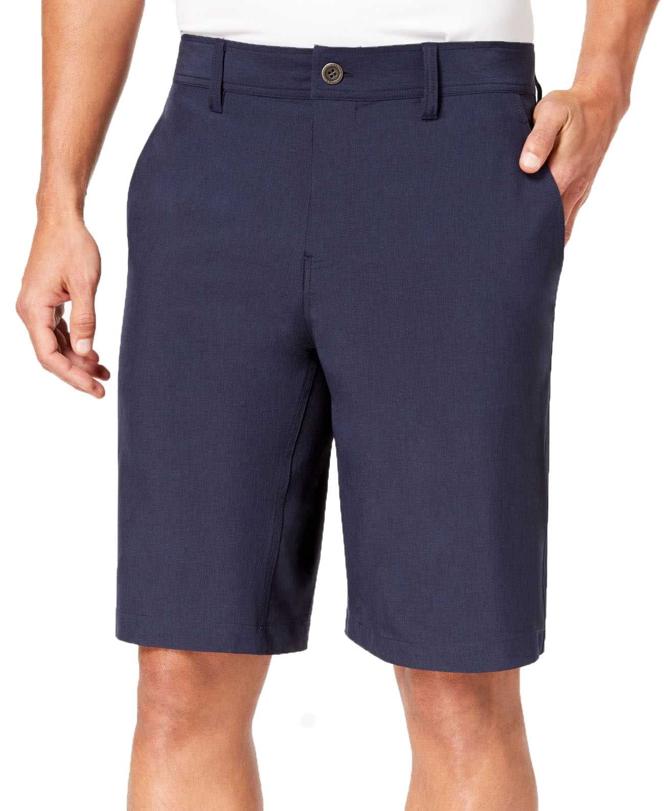 32 Degrees Shorts Extensibles pour Hommes, Bleu Marine, 33/9