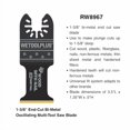 thumbnail image 5 of WETOOLPLUS 9-Pack Oscillating Tool Blades with Adapter, Compatible with Rockwell RW8981K Old & New Models, Universal Fit Multitool Saw for Wood Metal Plastic, Bi-Metal End Cut Kit, 5 of 5